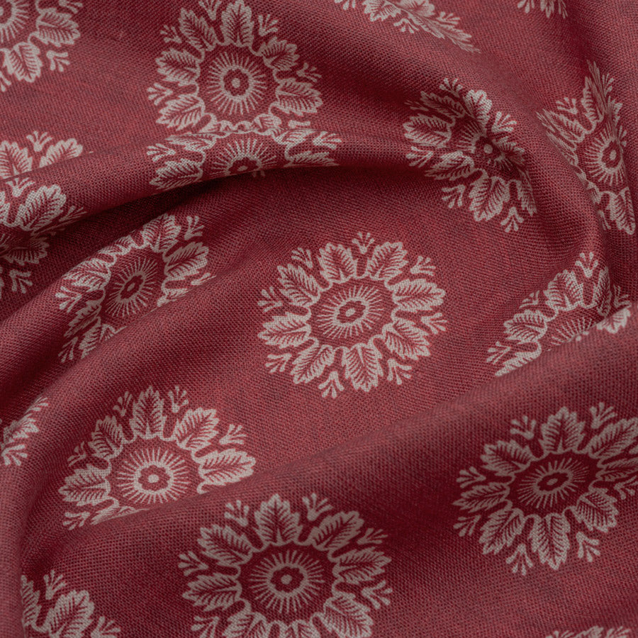 Premium Linen Fabric - Soft & Breathable Ronda Linen in Deep Coral | Perfect for DIY Home Decor, Fashion Sewing & Craft Projects