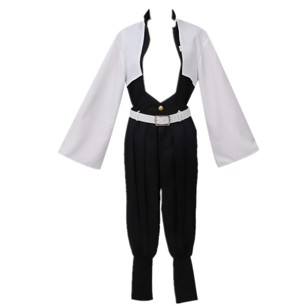 Demon Slayer Cosplay Costume - Sanemi Shinazugawa Uniform & Wig Set | Kimetsu No Yaiba Anime Outfit for Halloween, Conventions & Cosplay Events