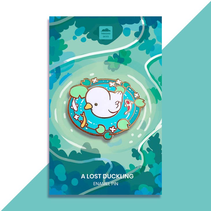 Cute Duckling Enamel Pin - Vintage Style Lapel Pin for Backpacks, Hats & Jackets - Perfect for Gifts & Collectibles