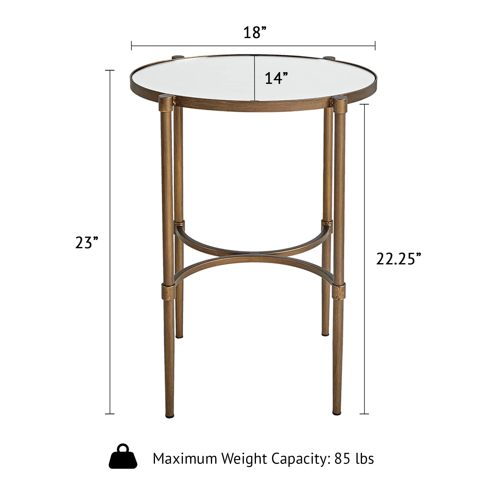 Martha Stewart Lia End Table - 18