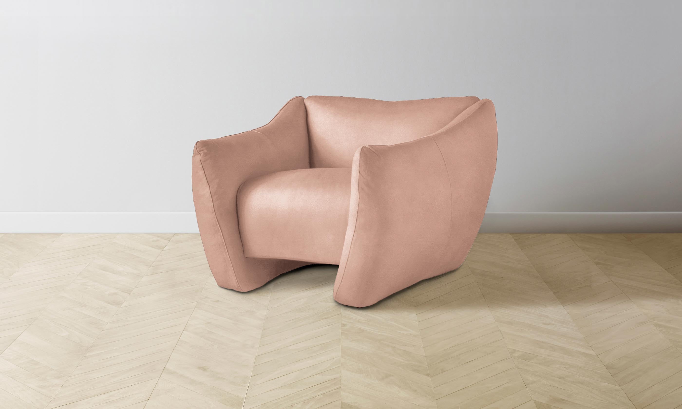 The Bond Chair - Premium Performance Velvet in Dusty Rose | Stylish & Comfortable Accent Chair for Living Room, Bedroom, or Office