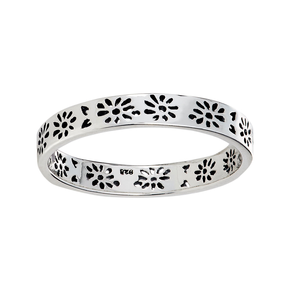 Delicate Daisy Ring - Sterling Silver Floral Jewelry for Women, Elegant Gift for Her - Perfect for Weddings, Anniversaries & Everyday Wear