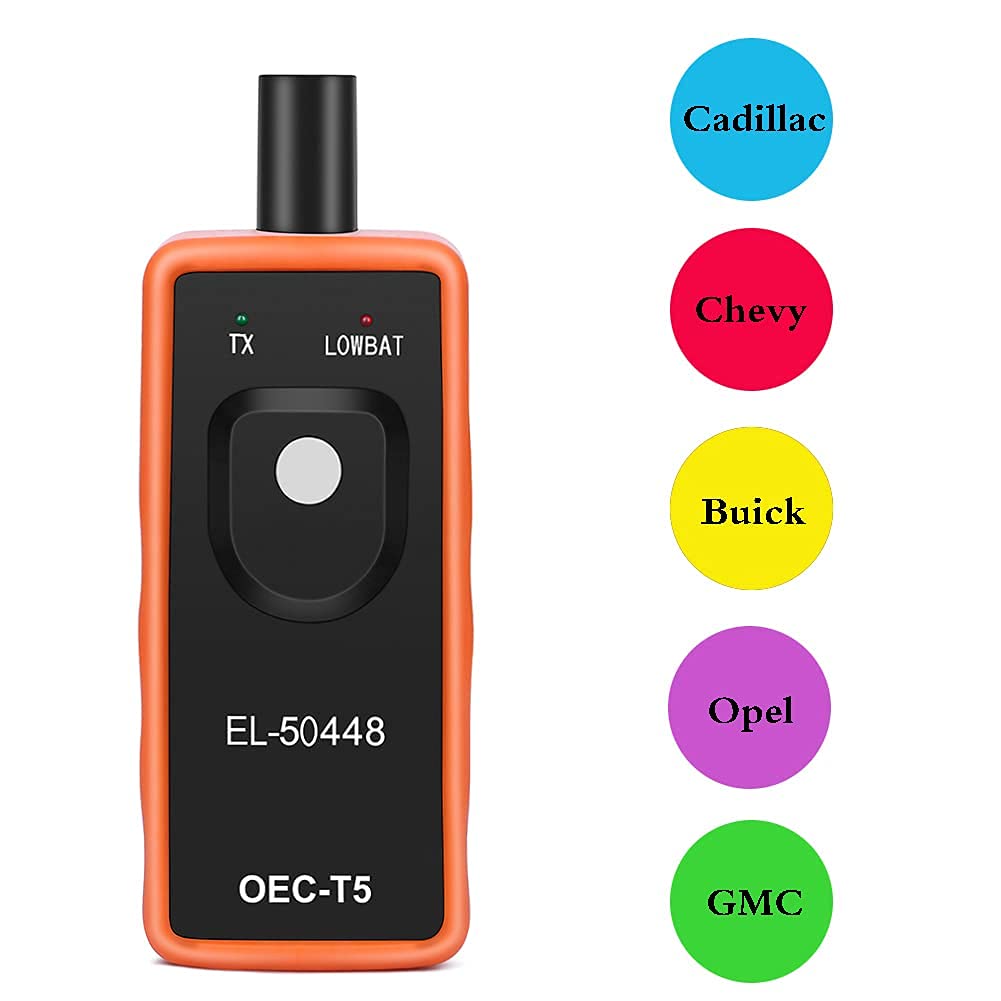 GM TPMS Relearn Tool 2006-2023 - Auto Tire Pressure Monitor Sensor Activation Reset Tool for GM Vehicles | Easy DIY Tire Sensor Programming for Chevy, Cadillac, GMC | Perfect for Home Mechanics & Auto Shops