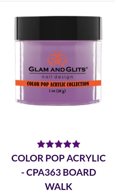 GLAM AND GLITS COLOR POP COLLECTIONS CPA363 - 1 oz Nail Polish in Board Walk Shade | Vibrant Summer Nails for Beach Parties & Pedicures