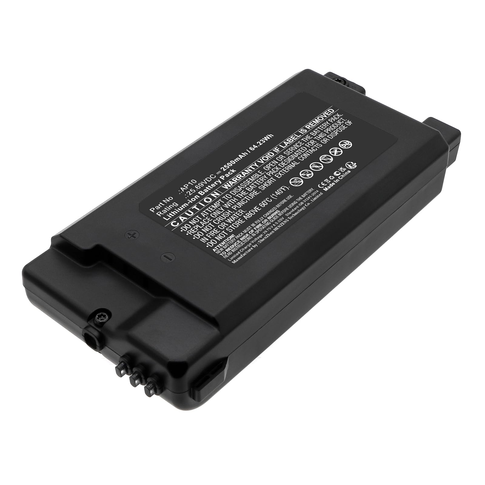 Synergy Digital Vacuum Cleaner Battery - 25.69V 2500mAh Li-ion Replacement for Miele AP10 & Duoflex AllFloor Models | Ultra High Capacity | Perfect for Deep Cleaning Carpets, Hard Floors & Pet Hair Removal