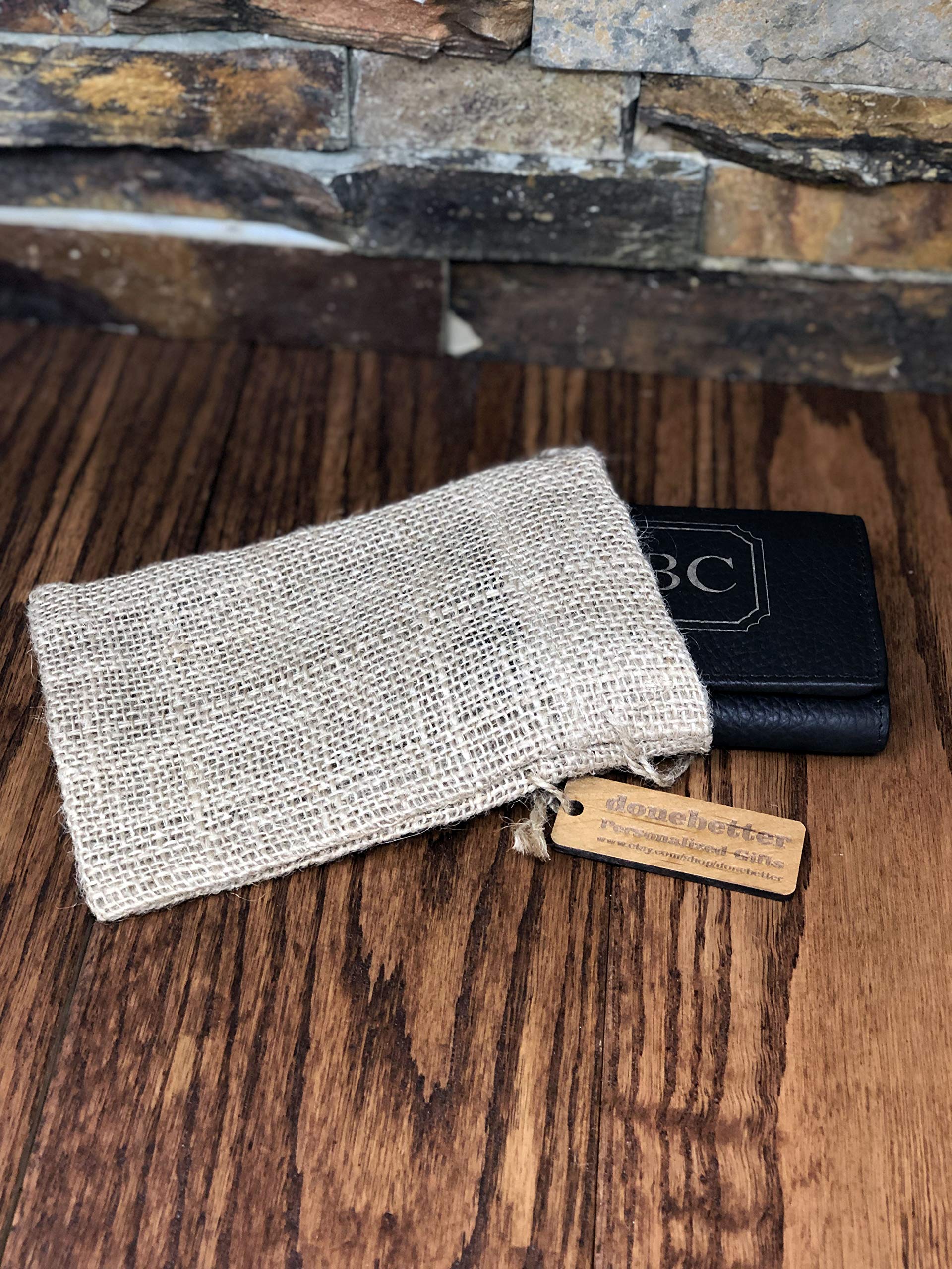 Personalized Tri-fold Leather Wallet with ID Window - RFID Blocking, Multiple Card Slots & Cash Pocket - Perfect for Men & Women, Everyday Carry & Travel Essentials
