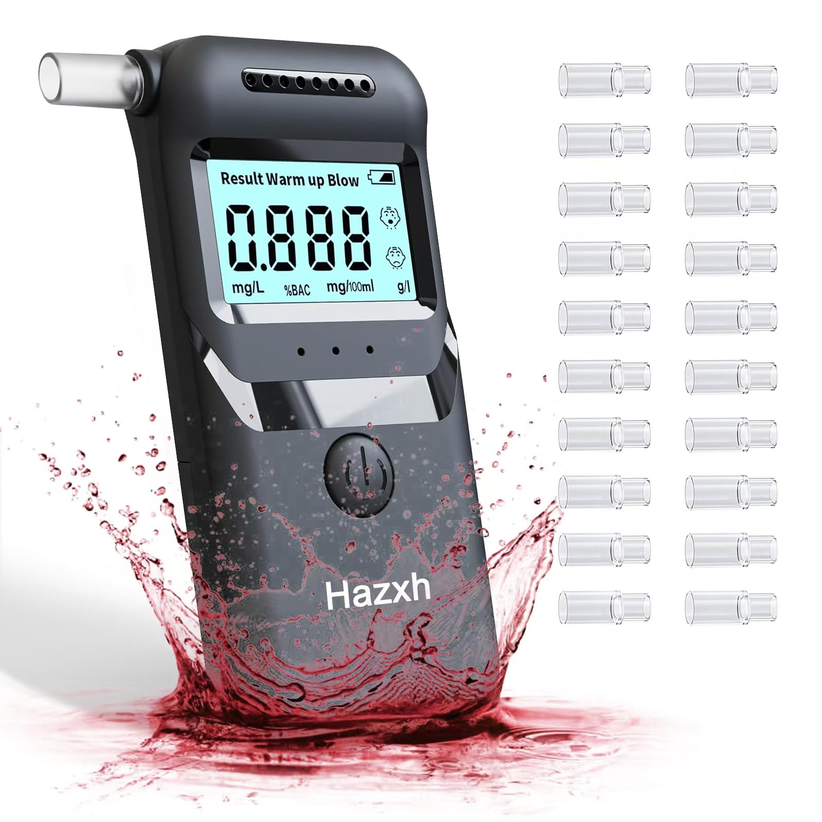 Professional-Grade Digital Breathalyzer for Alcohol - Accurate LCD Display Alcohol Tester for Personal & Workplace Use - Perfect for Bars, Parties, and Road Safety Checks