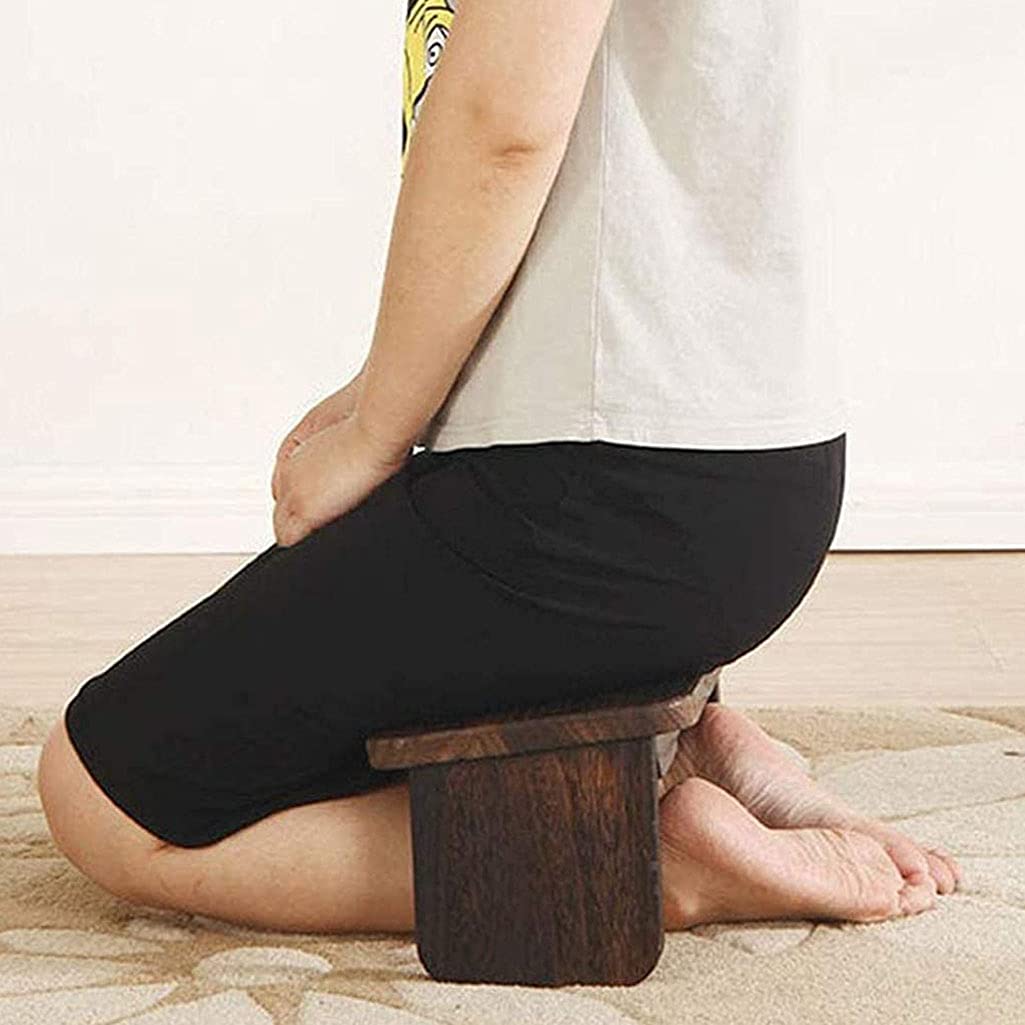 Solid Wood Folding Meditation Bench - Comfortable Seiza Kneeling Stool for Yoga, Zen & Mindfulness Practice | Perfect for Home, Studio & Meditation Retreats