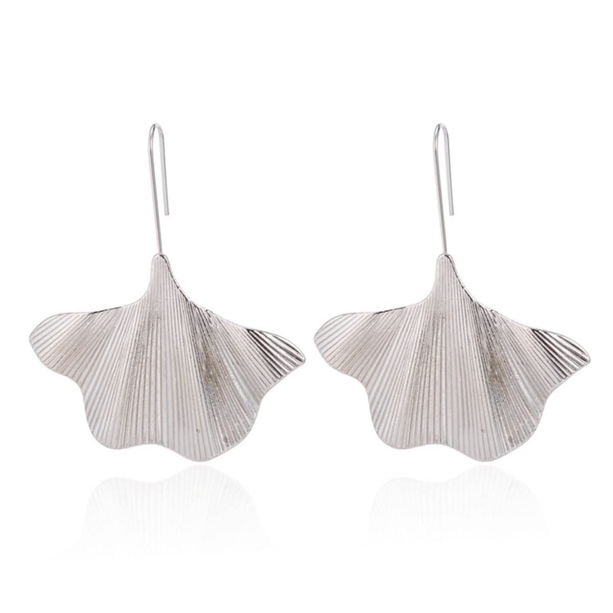 Ginkgo Leaf Earrings for Women - Gold & Silver Dangle Drop Earrings, Nature-Inspired Leaf Jewelry - Perfect for Everyday Wear, Parties & Special Occasions