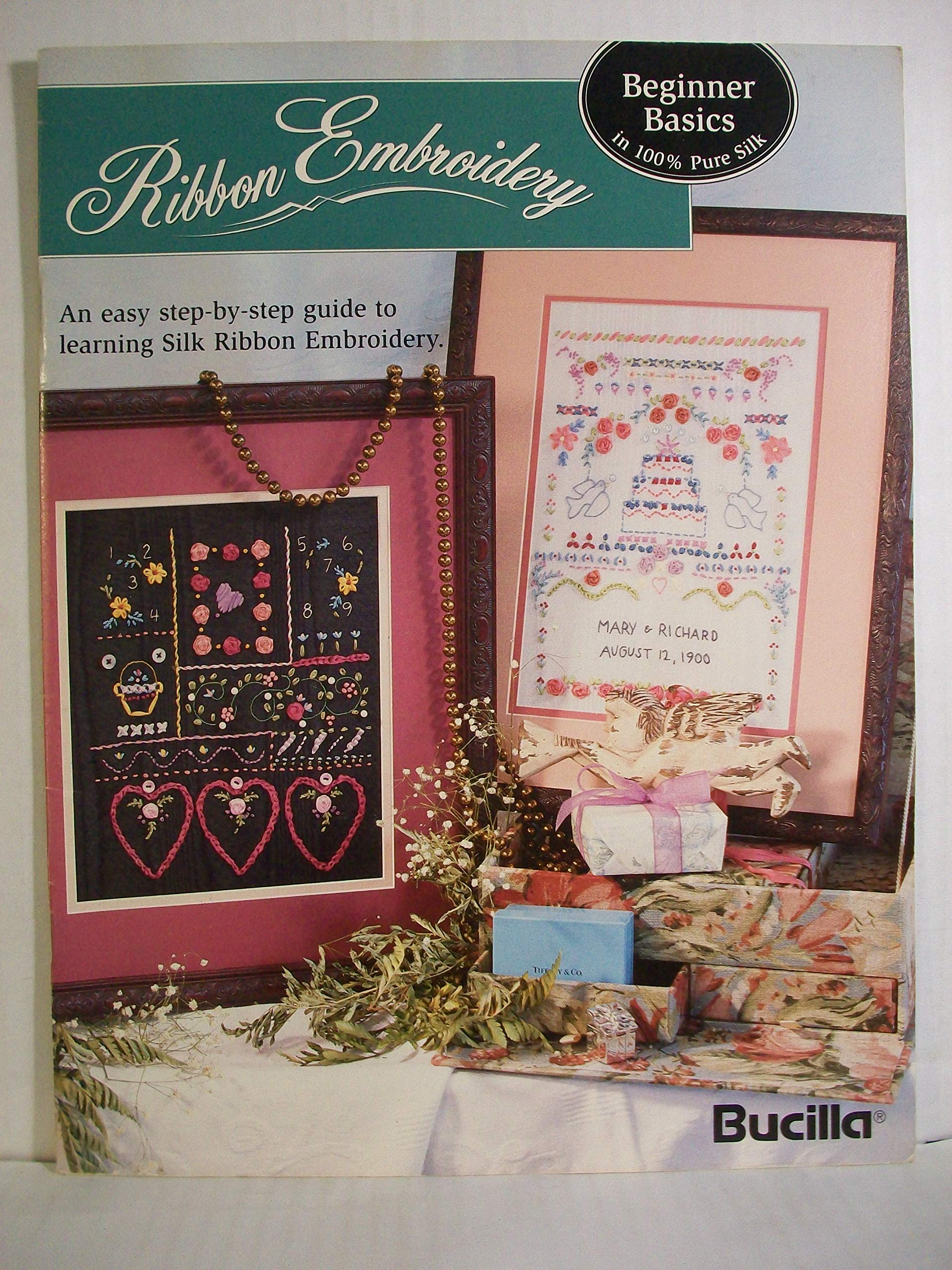 Bucilla 100% Pure Silk Ribbon Embroidery Kit for Beginners - DIY Floral Embroidery, Home Decor, Gift Making & Craft Projects