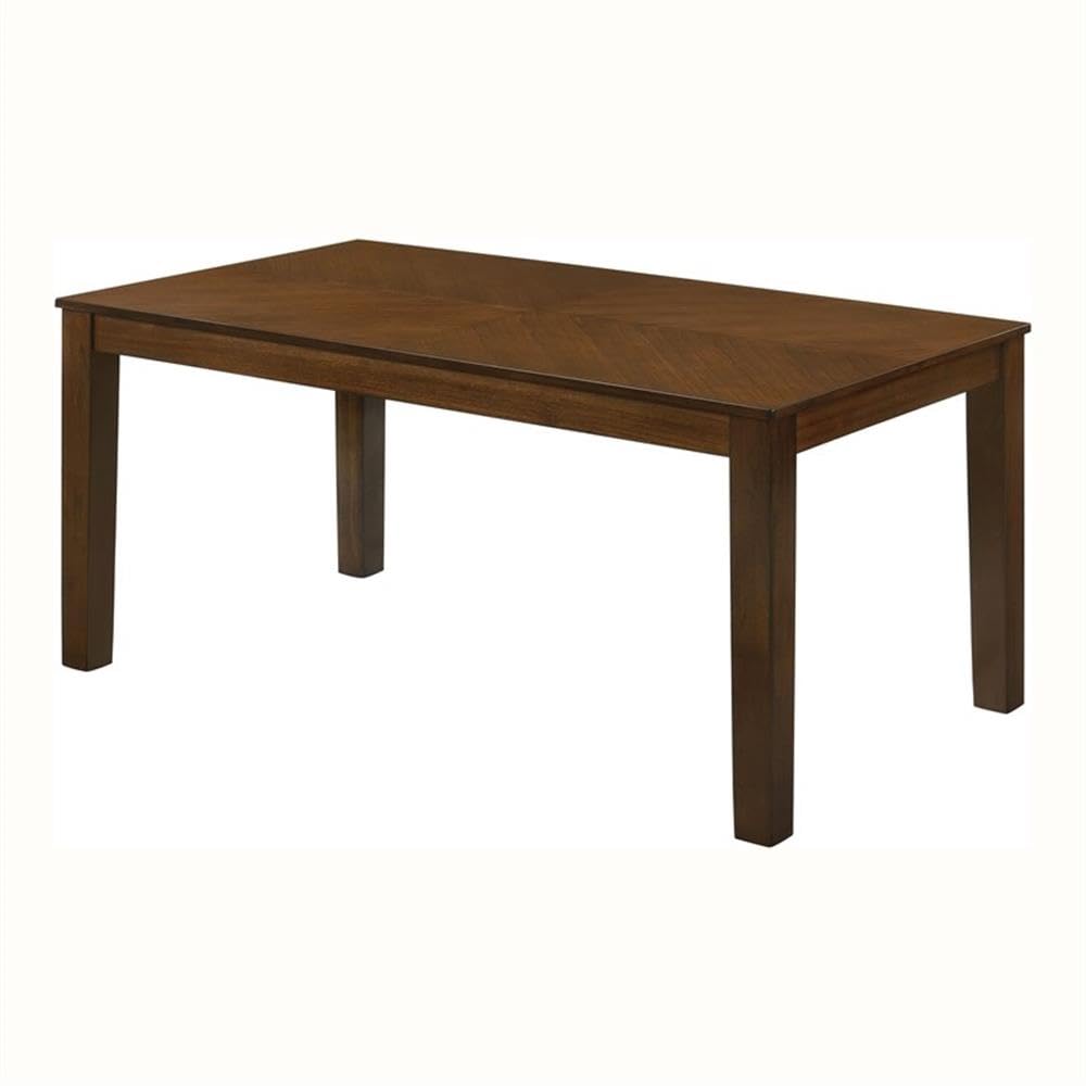 Furniture of America Ganfer Transitional 7-Piece Wood Dining Table Set in Walnut Finish - Perfect for Family Dinners & Entertaining Guests