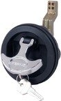 Perko 1091DP4BLK T-Handle Flush Pull Lock - Marine Boat Cabinet & RV Door Hardware for Secure Access
