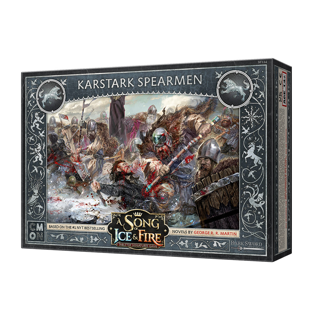 House Karstark Spearmen - Medieval Fantasy Spear Soldiers for Collectors & Wargaming | Perfect for Game of Thrones Fans & Tabletop Battles