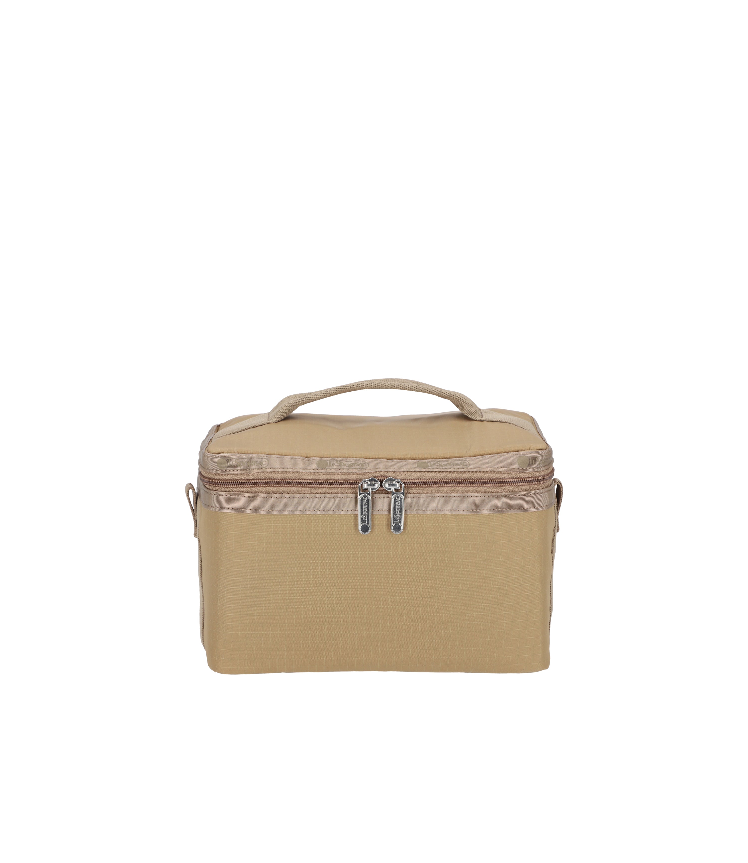 Professional Train Case in Provincial Beige - 1544 U202 | Perfect for Makeup Artists, Hairstylists & Travel Cosmetics Storage