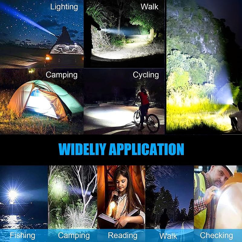 3 Pack Mini LED Flashlights - Bright Compact Flashlight with Clip, 3 Modes & Zoomable Focus | Waterproof & Drop Resistant for Emergency, Camping, Hiking & Power Outages