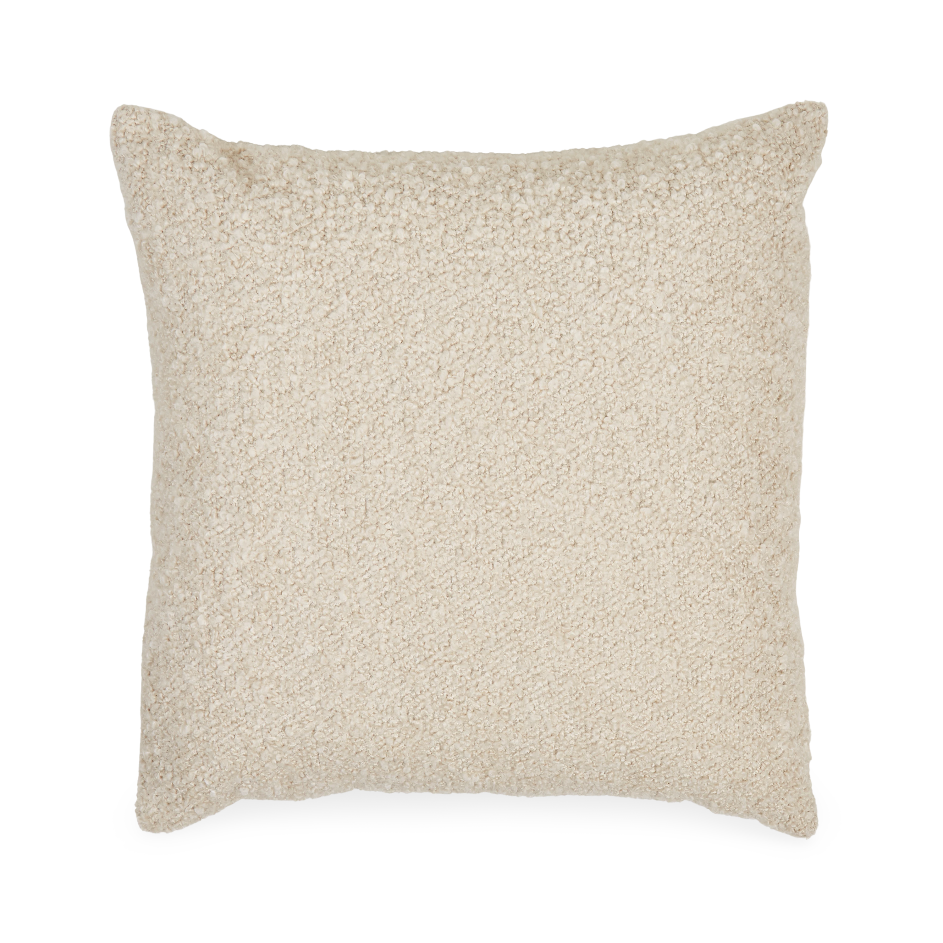 Luxury Nubby Boucle Throw Pillow Covers - Soft Textured Decorative Cushion for Sofa, Bed & Living Room - Boho Chic Home Decor Accent