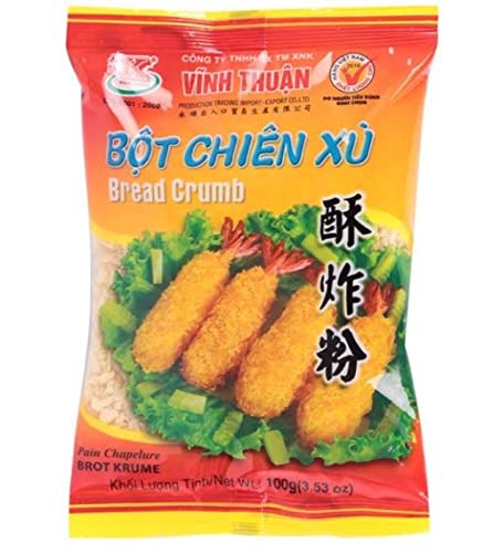 Vinh Thuan Bread Crumbs 100g - Perfect for Frying Shrimp, Fish & Veggies