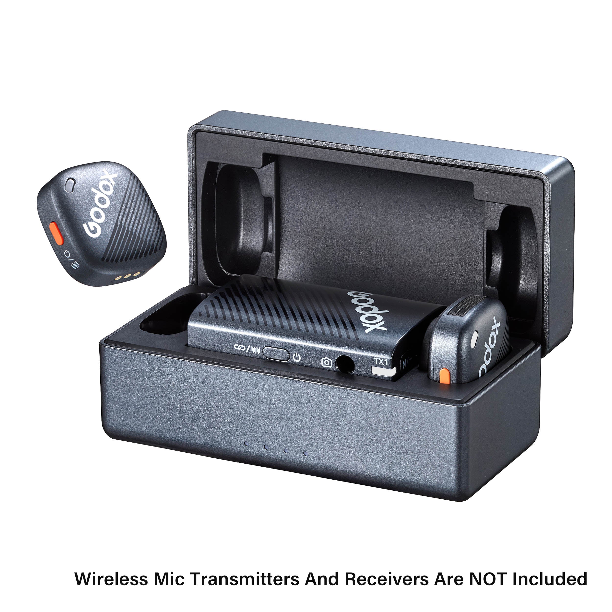 Godox CUBE C Wireless Microphone Charging Case - Replacement CC Charging Case for Godox CUBE C Mic System | Perfect for Podcasting, Vlogging & Live Streaming