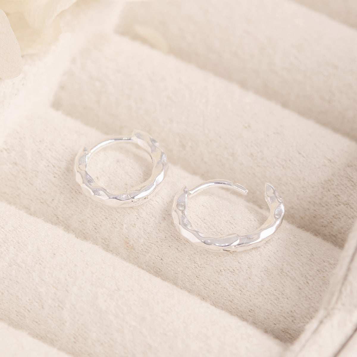 Delicate Ripple Huggie Earrings - Dainty Gold Hoop Earrings for Women, Minimalist Huggie Hoops for Everyday Wear, Perfect for Work, Date Night & Gifts