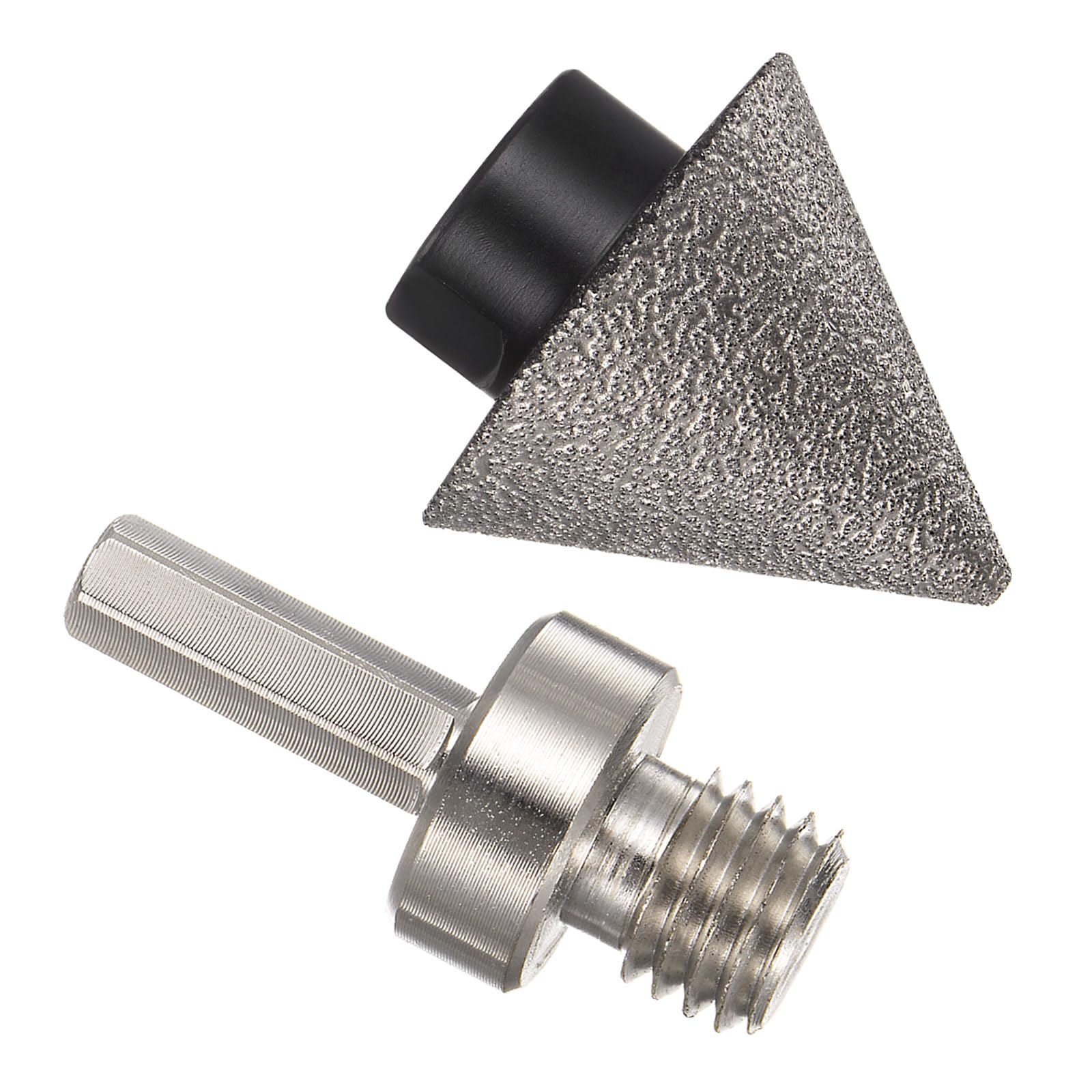 Premium Diamond Beveling Chamfer Bits - 1.5 Inch Diameter with 5/8-11 Thread & Adapter Cone Grinder Bit for Hole Enlargement | 60° Angle | Perfect for Metalworking, Woodworking & DIY Projects