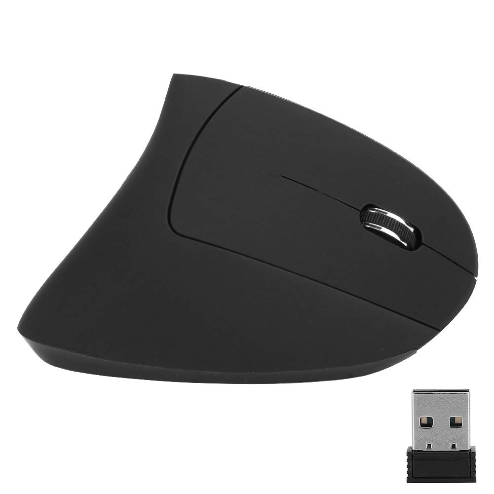 Wireless Ergonomic Vertical Mouse - Comfortable Upright Office Mouse with USB Receiver for Laptop, PC, Computer (J-5 Model) | Perfect for Long Work Hours, Gaming & Carpal Tunnel Relief