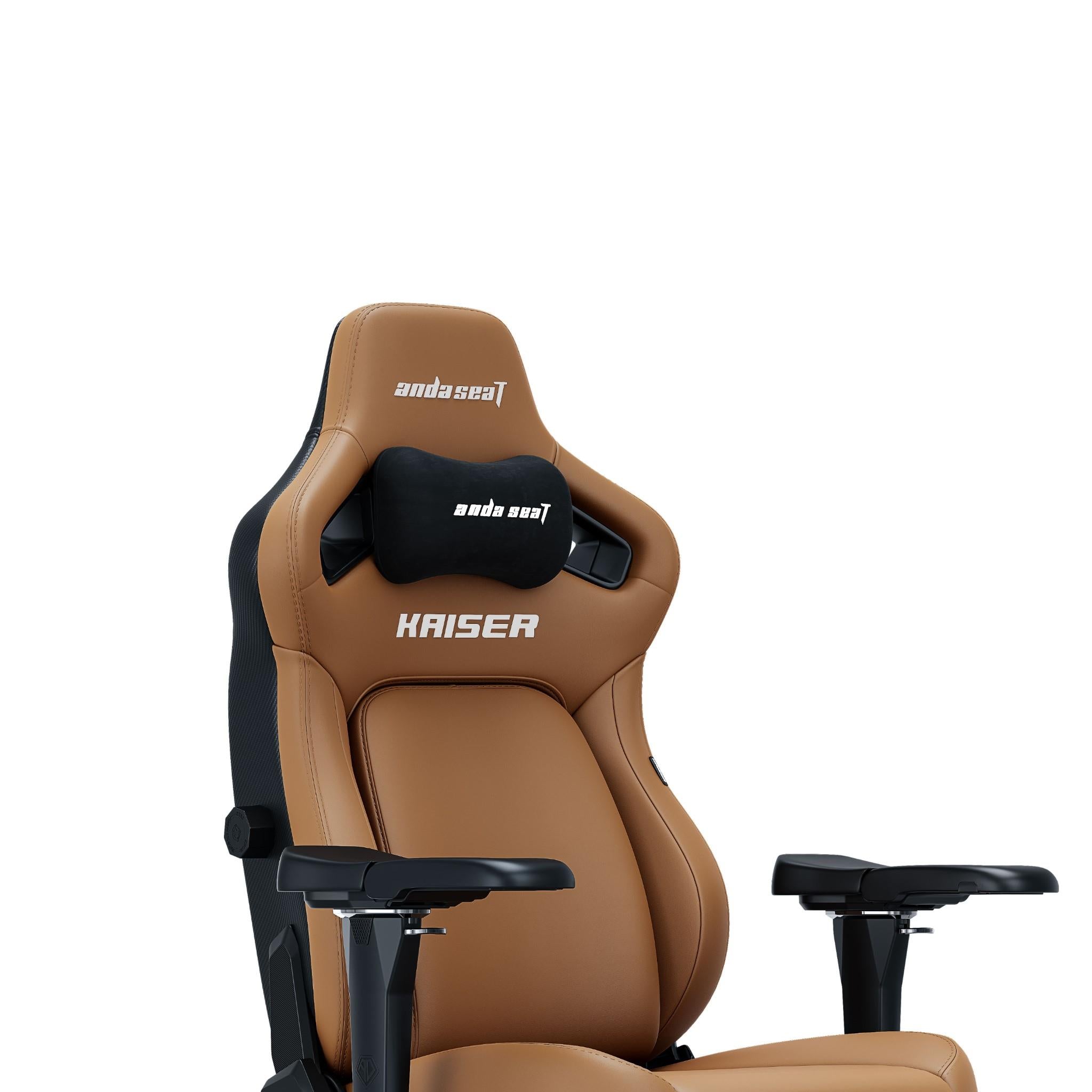 Anda Seat Kaiser 4 Series XL Premium Gaming Chair - Ergonomic Racing Style Office Chair with Adjustable Lumbar Support (Bentley Brown) - Perfect for PC Gaming, Esports & Home Office Workspace