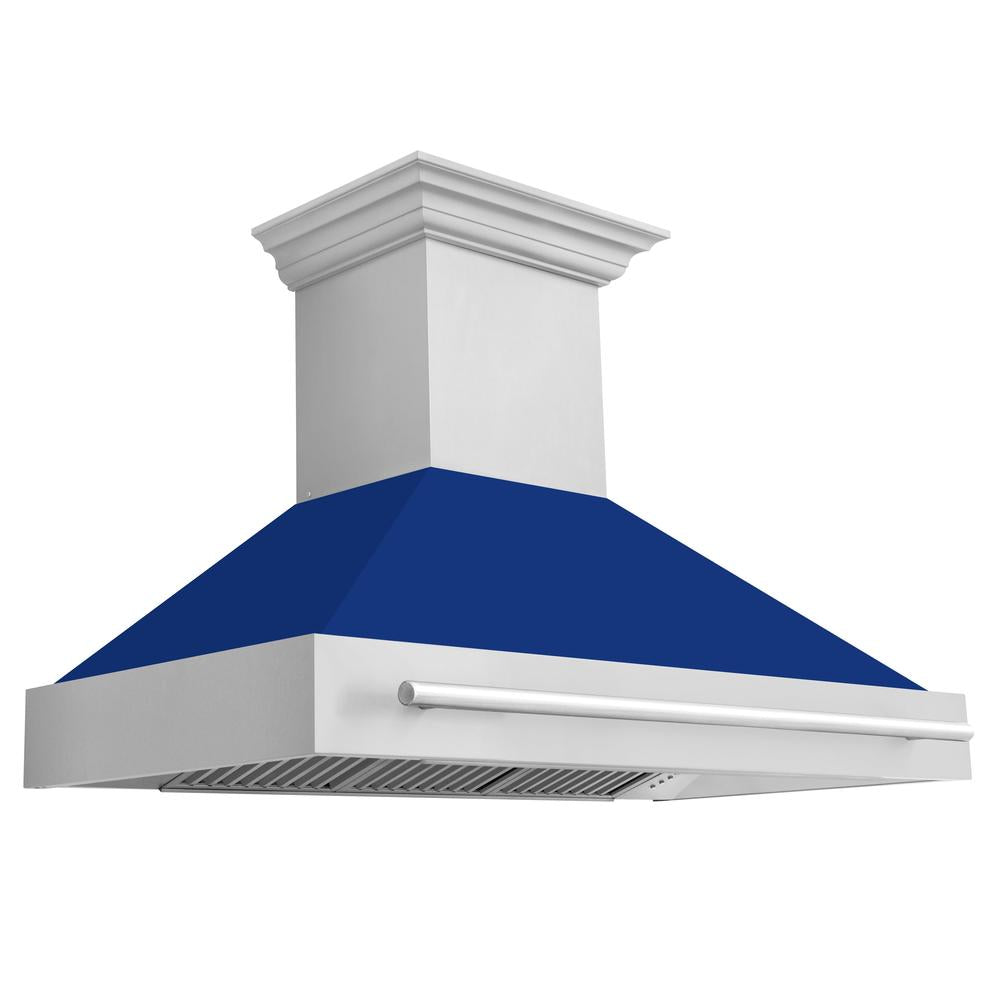 ZLINE 48 Inch Stainless Steel Range Hood with Stainless Steel Handle (8654STX 48) - Professional Kitchen Ventilation for Gas Stoves & Cooking Areas