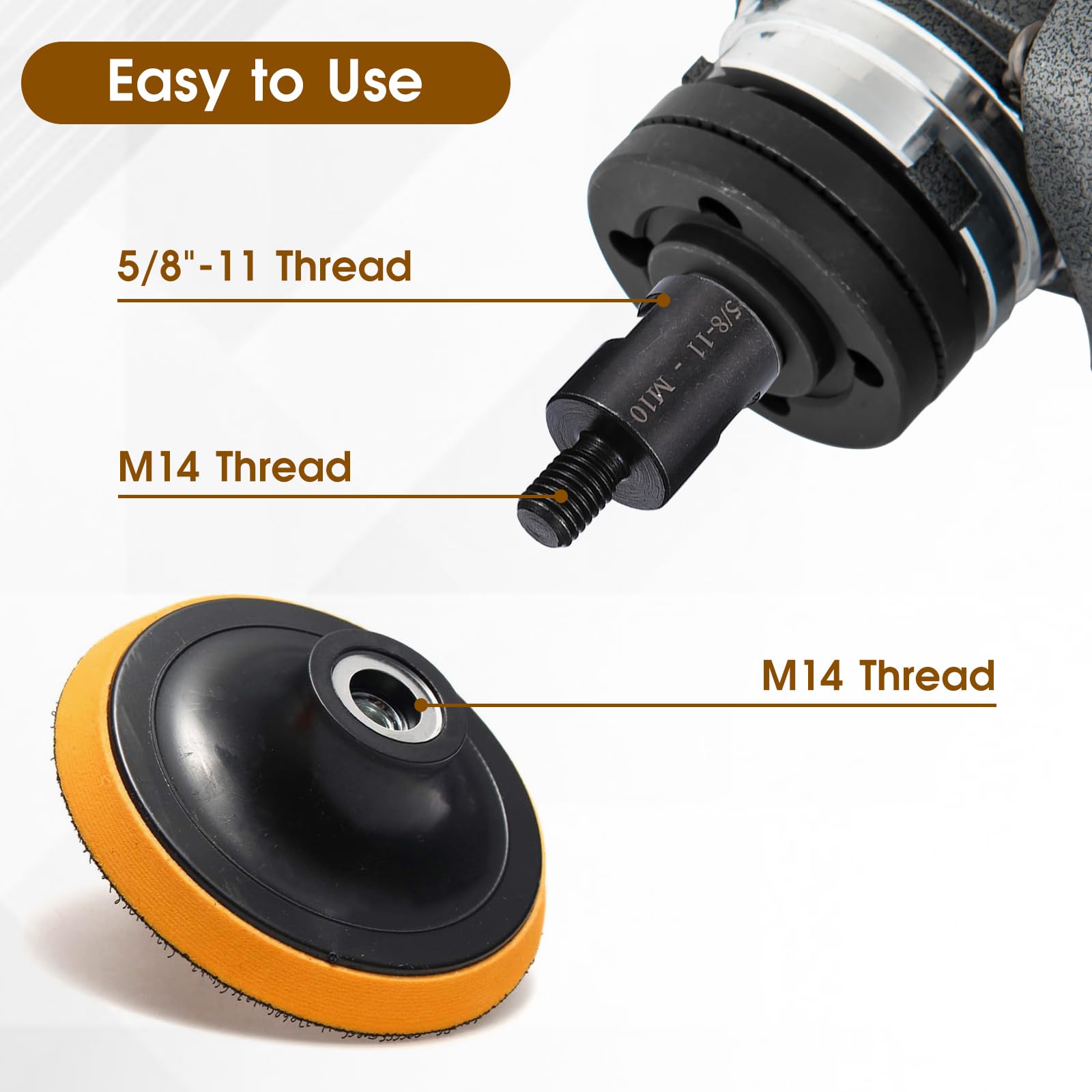 2-Pack Angle Grinder Adapter Converter 5/8