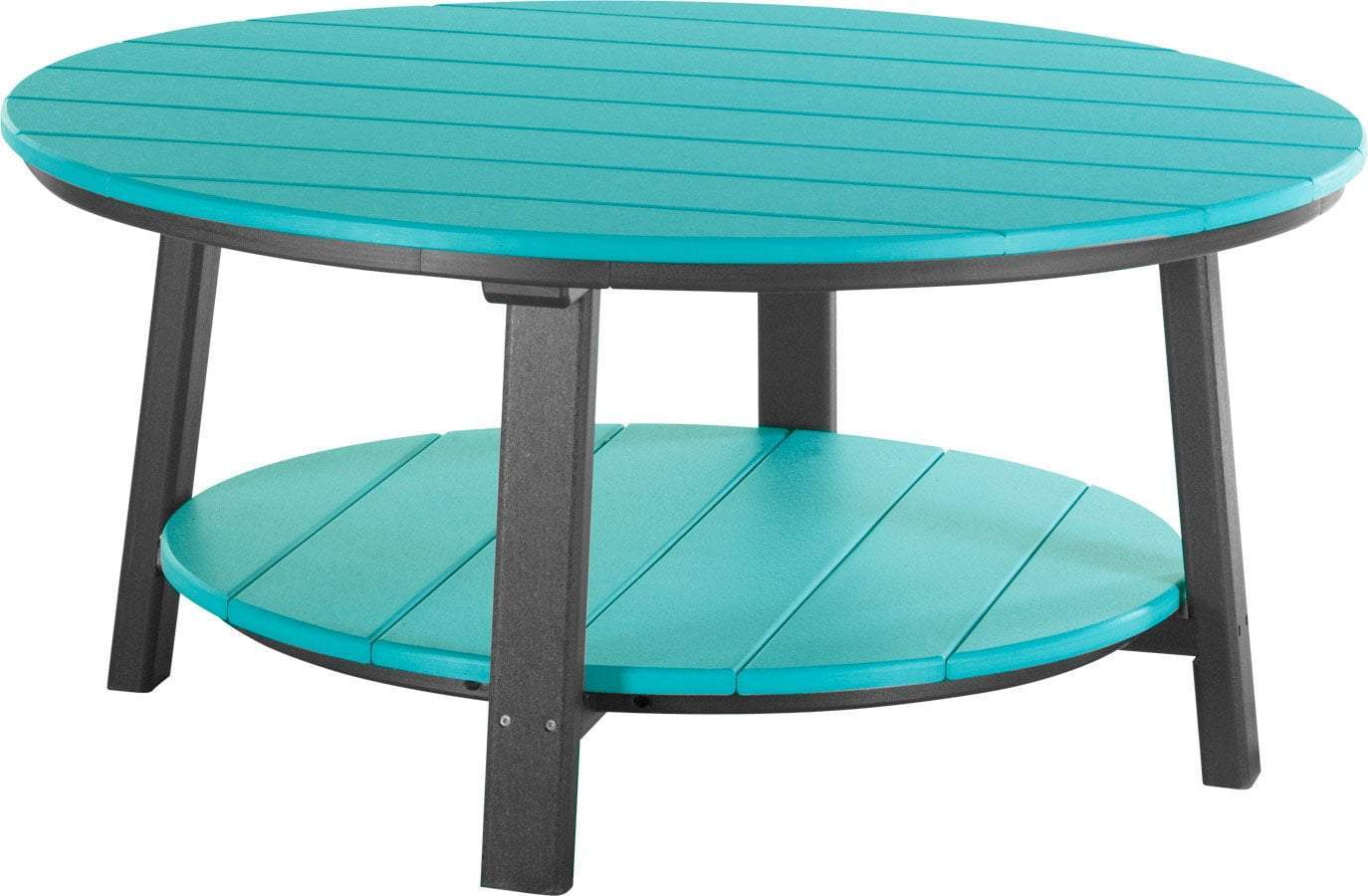 LuxCraft Recycled Plastic Deluxe Outdoor Conversation Table - Durable & Eco-Friendly Patio Furniture Set for Garden, Backyard, Poolside & Deck Socializing
