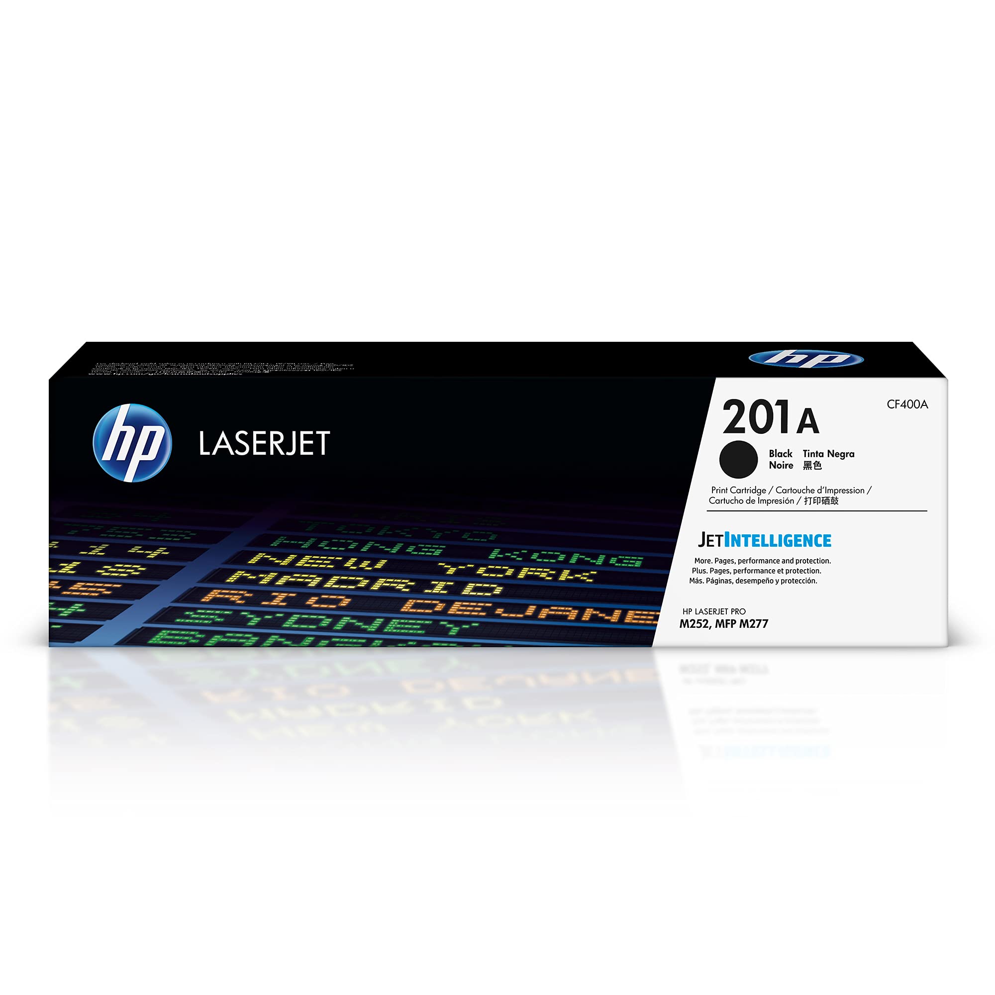 HP 201A Black Toner Cartridge - Compatible with HP Color LaserJet Pro M252 & MFP M277 Series (CF400A) | High-Yield Replacement for Office Printing, Home Office & Small Business Use
