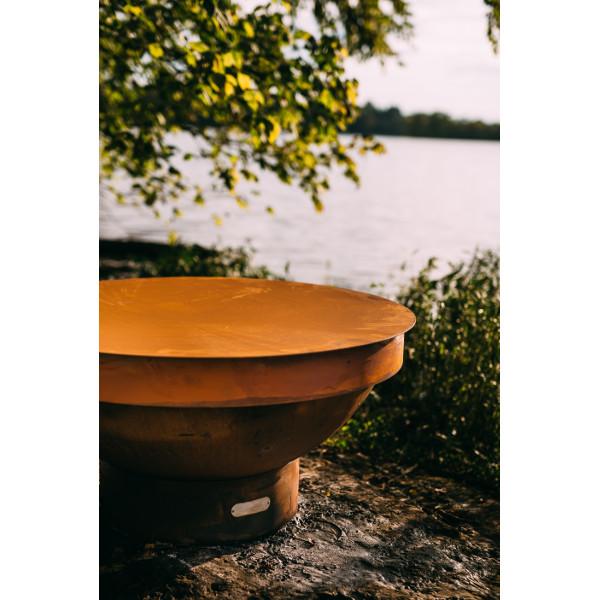 Stainless Steel Table Top Cover - 40 Inch Round Heavy Duty Lid for Outdoor Dining & BBQ - Perfect for Picnics, Parties & Restaurant Use