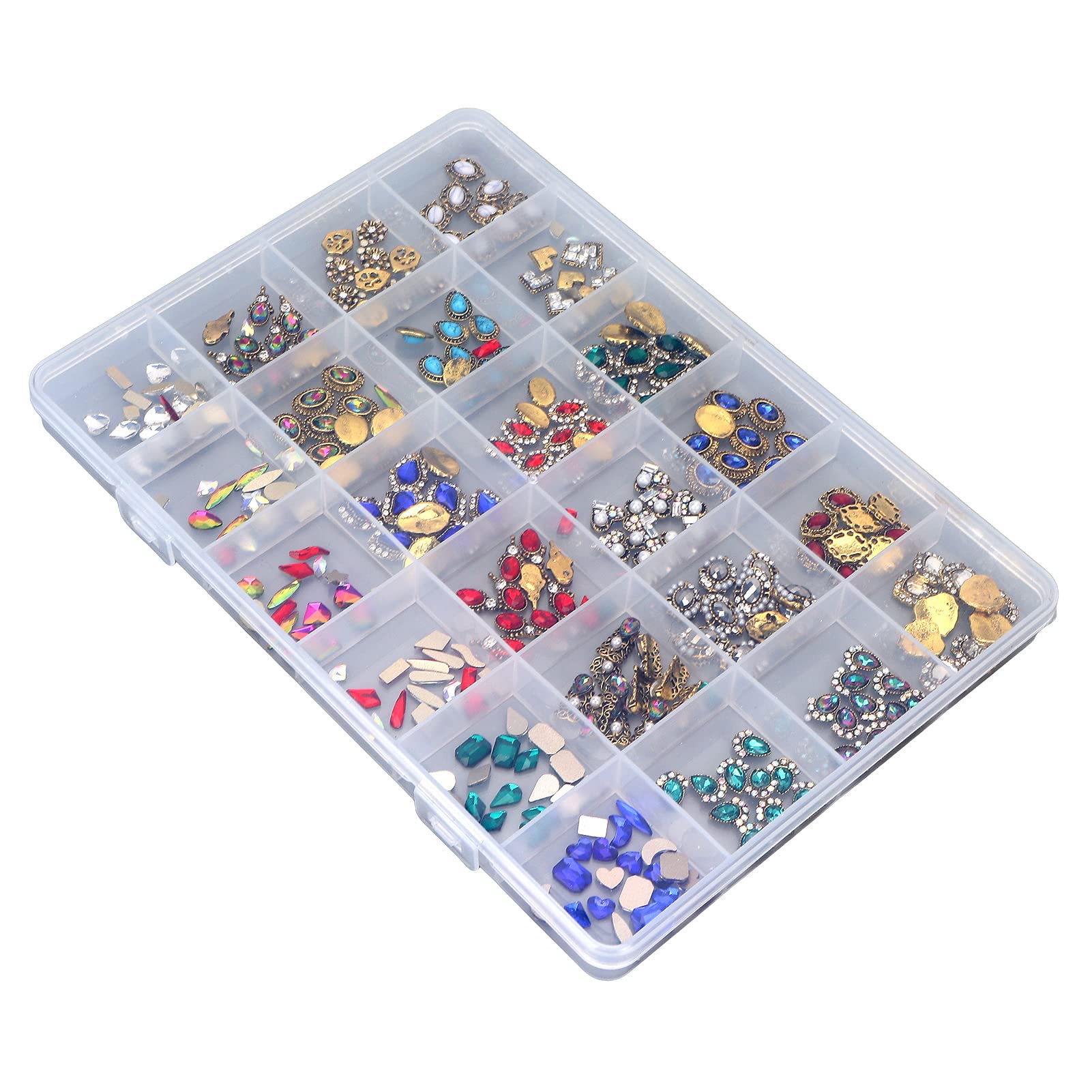 Luxury Nail Art Rhinestone Kit - DIY Nail Decorations with Gems, Crystals & Pearls for Professional Salon, Home Manicure, Wedding & Party Nail Designs