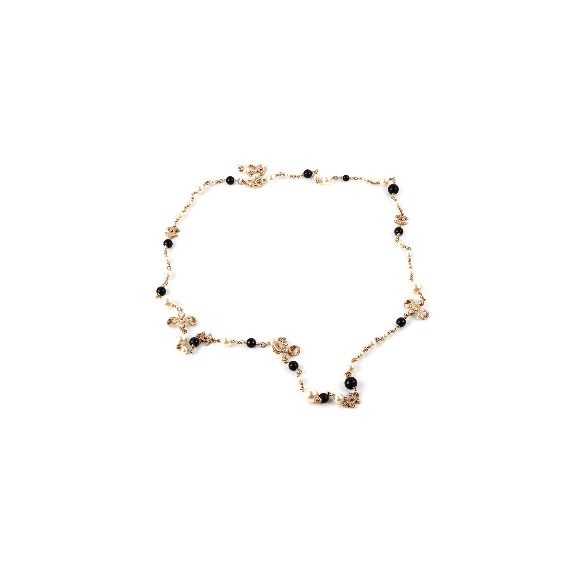 Chanel Inspired Long Pearl Necklace with CC Charm - Elegant Costume Jewelry for Women - Perfect for Parties, Weddings & Evening Events