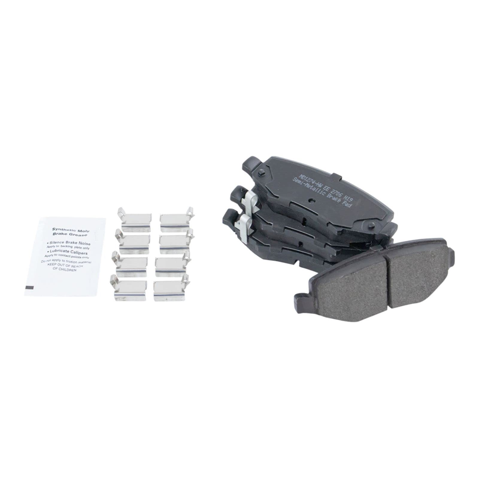 Premium Front & Rear Brake Pad & Rotor Kit - Semi-Metallic Brake Pads & Rotors Compatible with 2007-2018 Jeep Wrangler JK - Perfect for Off-Roading & Daily Driving