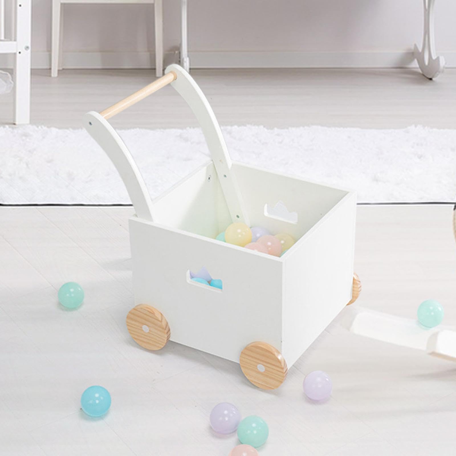 Qialexicon Baby Push Walker Cart for Toddlers Ages 3+ | Learning Walking Toy with Adjustable Handle | Perfect for Indoor & Outdoor Play, First Steps Assistance, and Early Childhood Development