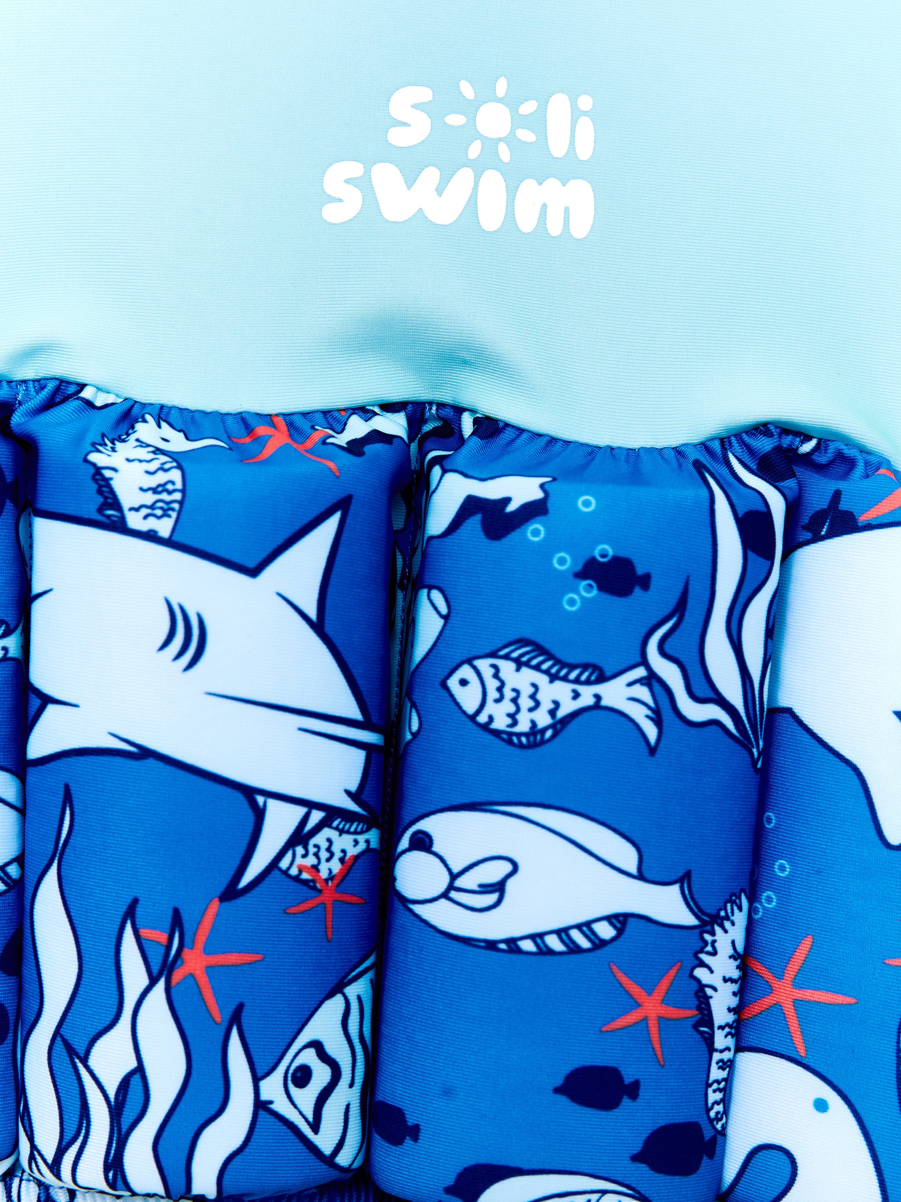 UPF50+ Blue Baby Boys Sealife Float Suit - Safe Swimwear for Toddlers & Infants - Perfect for Pool, Beach & Water Play