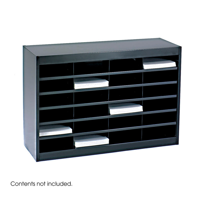 24-Slot Steel Organizer - Heavy Duty Metal Storage Case for Tools, Nails, Screws & Hardware - Perfect for Garage, Workshop & DIY Projects