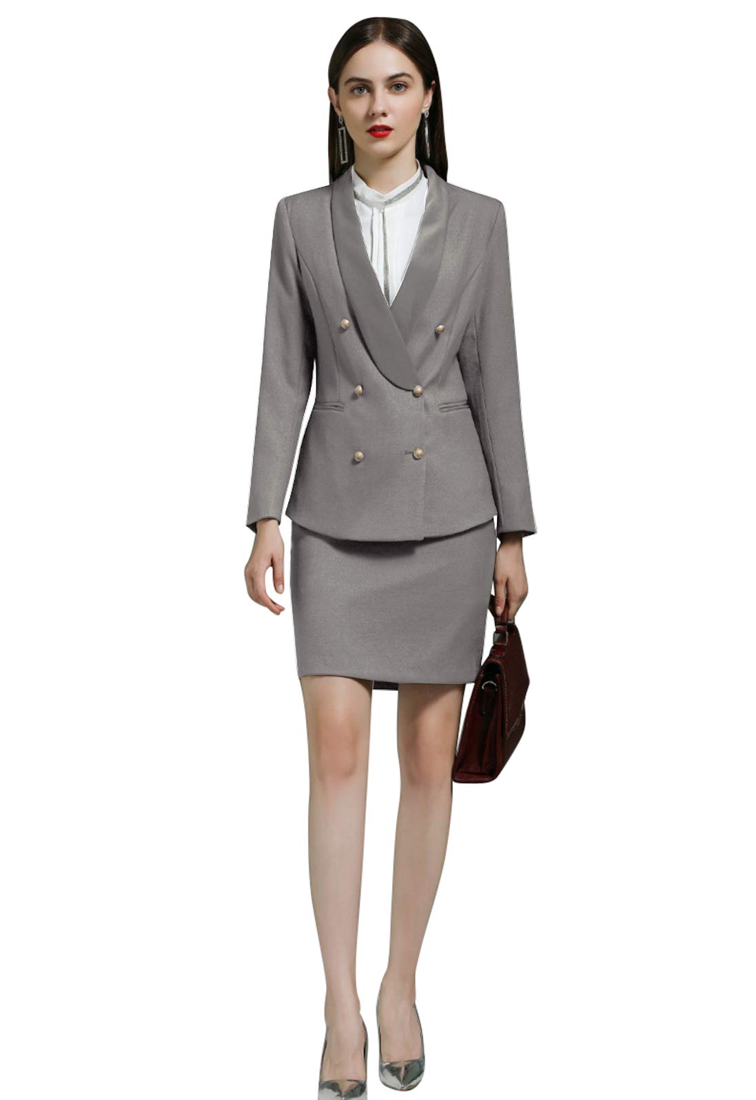 Professional Women's Suits Set - 2 Piece Formal Office Business Skirt Suit for Work | Perfect for Business Meetings, Interviews & Corporate Events