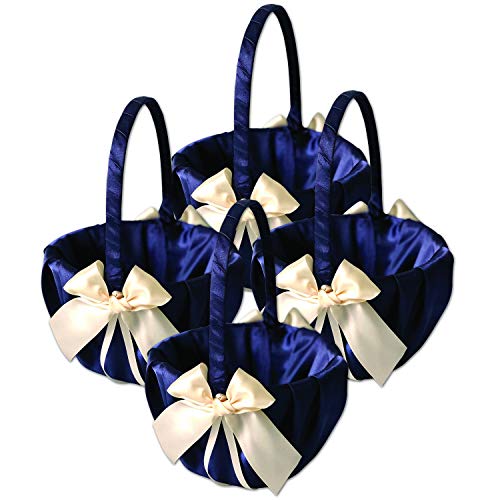 Navy Blue and Ivory