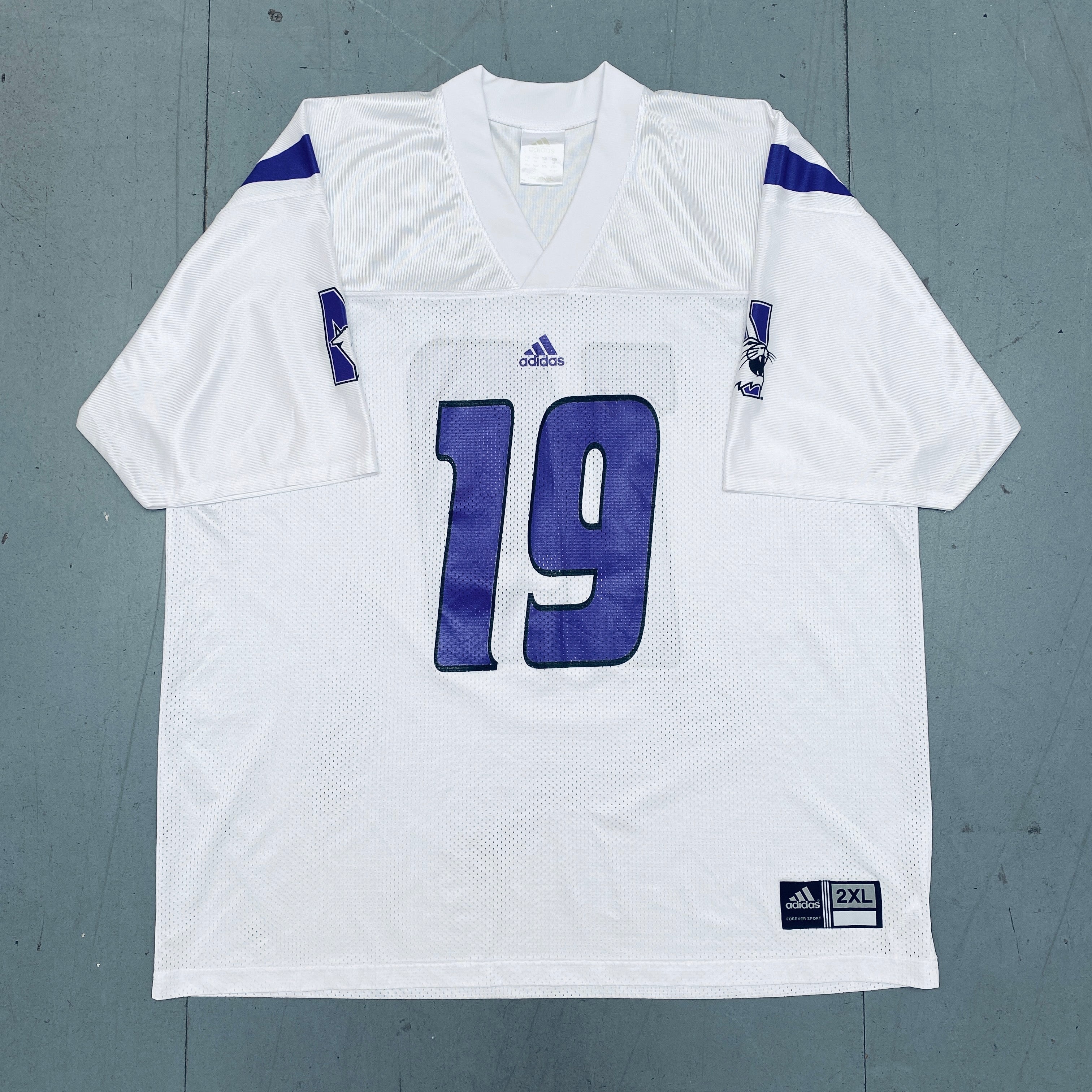 Official Northwestern Wildcats #19 Adidas Jersey - XXL Size for Men | Authentic College Football Fan Gear for Game Day & Tailgating