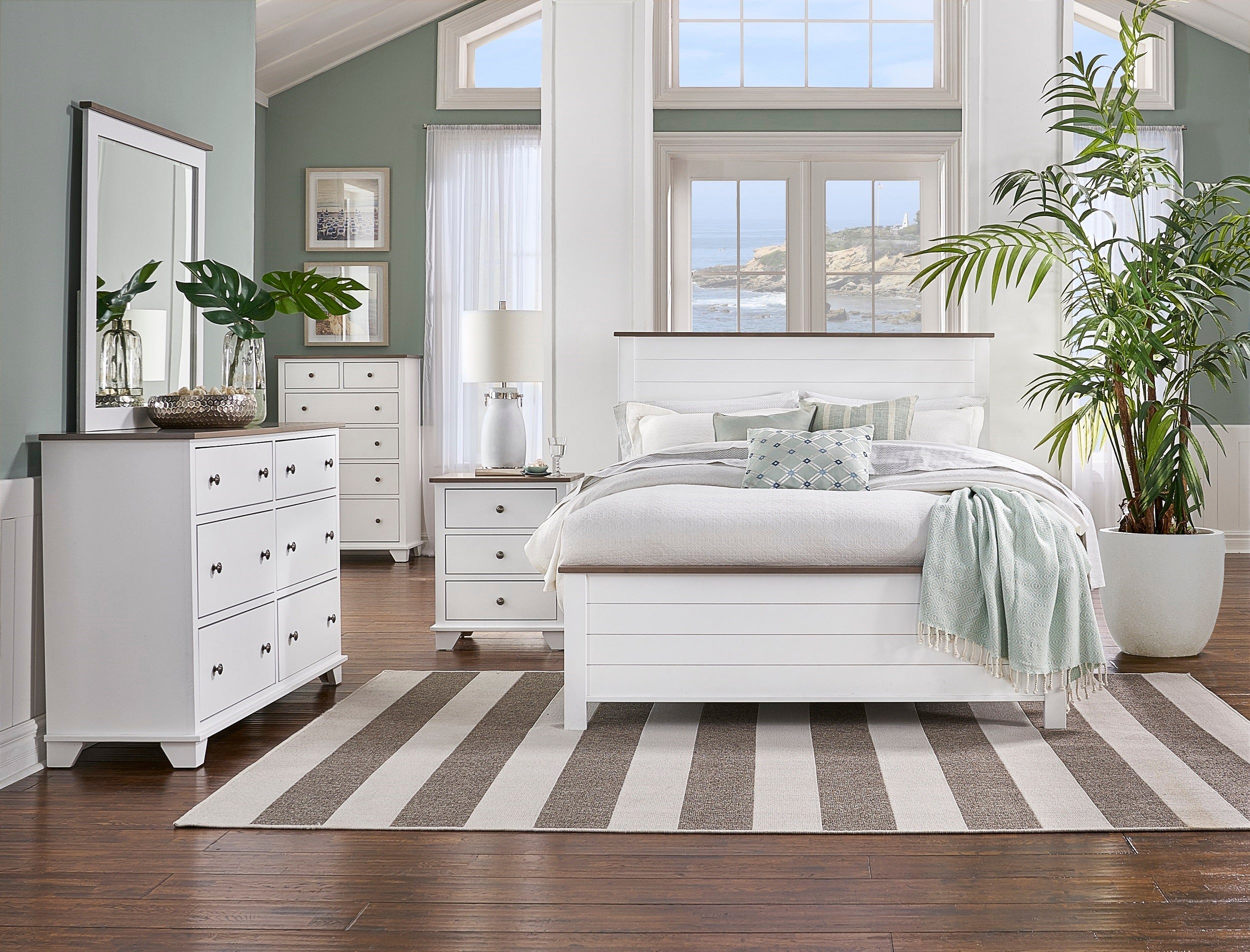 Portland 6 Drawer Dresser - Solid Wood Bedroom Chest of Drawers for Storage & Organization | Perfect for Master Bedroom, Guest Room, or Dorm