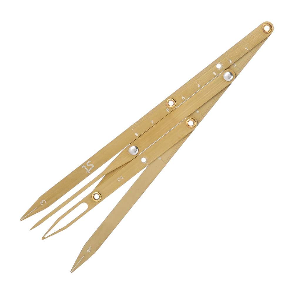 Eyebrow Mapping Tool - Precise & Durable Eyebrow Ruler for Perfect Shaping | Reusable Measuring Tool for Beginners, Architects & Artists | Golden | Ideal for Home Salon, Makeup Practice & Professional Brow Design