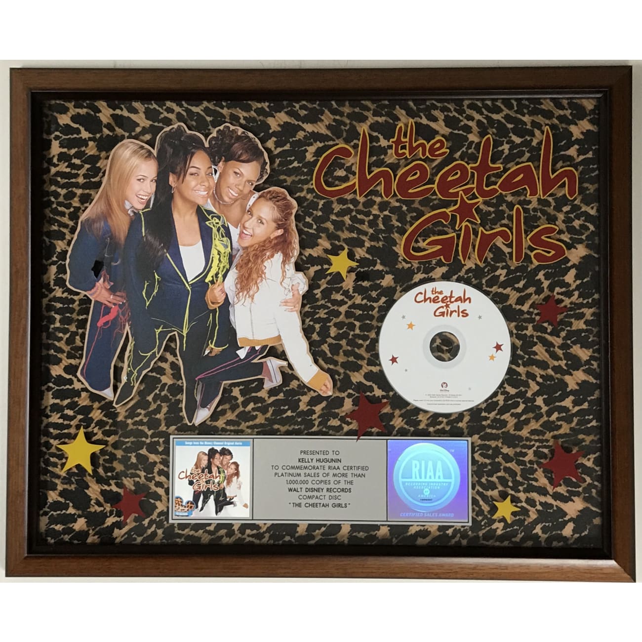 Disney 'The Cheetah Girls' Raven Symoné RIAA Platinum Album Award - Official Music Collectible for Fans & Display - Perfect for Home Decor, Gift for Music Lovers