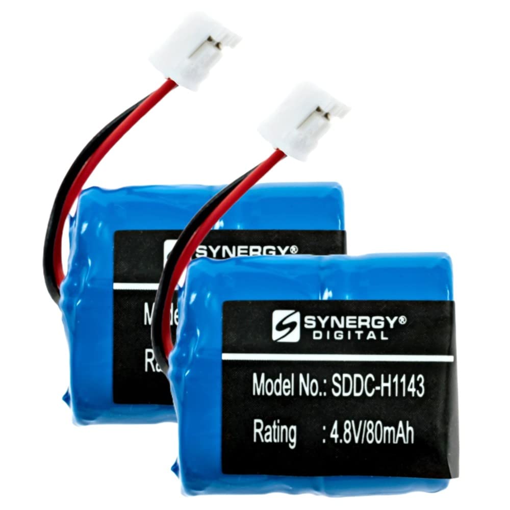Synergy Digital Dog Collar Batteries - 2 Pack SDDC-H1143 Replacement Batteries for SportDOG MH70AAAQ4GC Training Collar | Long-Lasting Power for Hunting & Outdoor Dog Training
