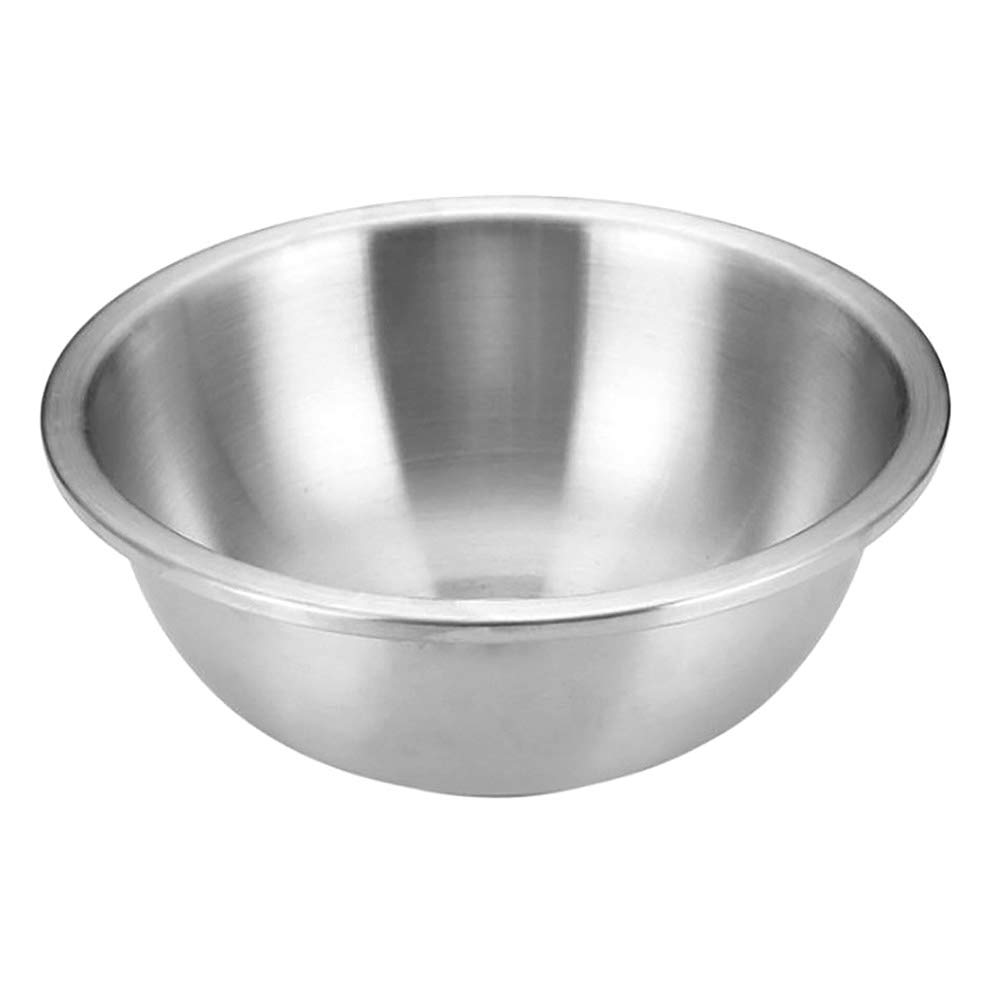 Stainless Steel Mixing Bowl Set - 16cm Round Thickened Salad Baking Egg Mixing Bowl for Kitchen, Cooking & Baking - Perfect for Mixing, Whisking, Serving & Food Prep (Silver)