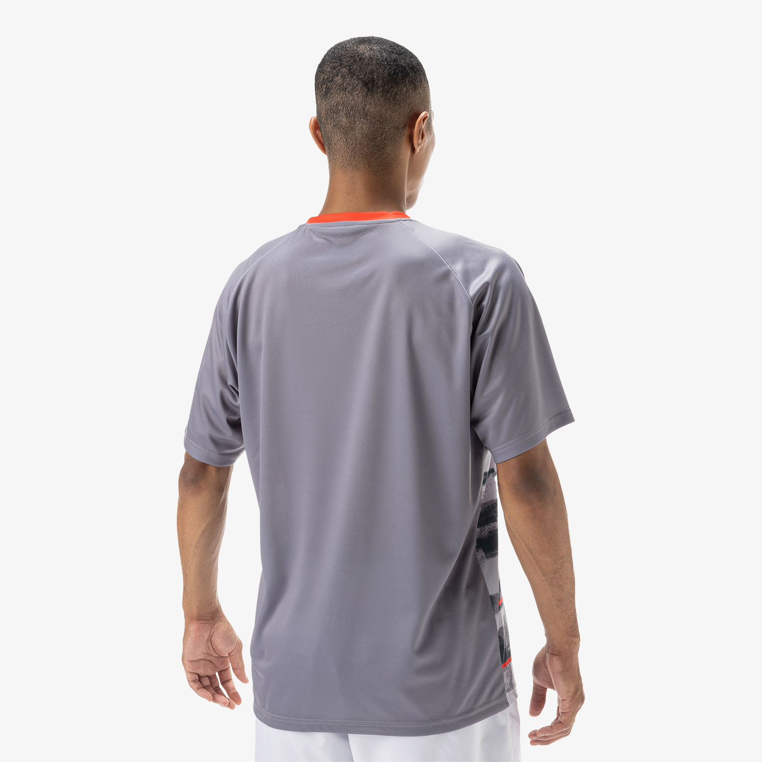 Yonex YM0034 Men's Crew Neck T-Shirt - Gray | Comfortable & Breathable Activewear for Tennis, Gym & Casual Wear