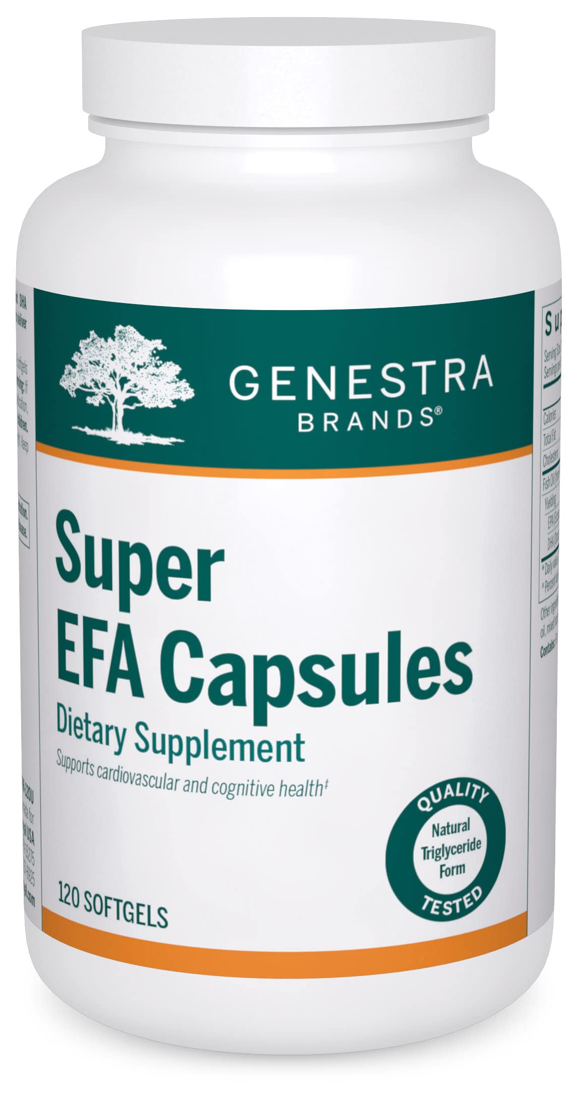 Genestra Brands Super EFA Capsules 120 Softgels - Omega 3-6-9 Supplement for Heart, Brain & Cholesterol Support | Promotes Cardiovascular Health, Cognitive Function & Lipid Metabolism | Daily Wellness Essential for Adults & Seniors