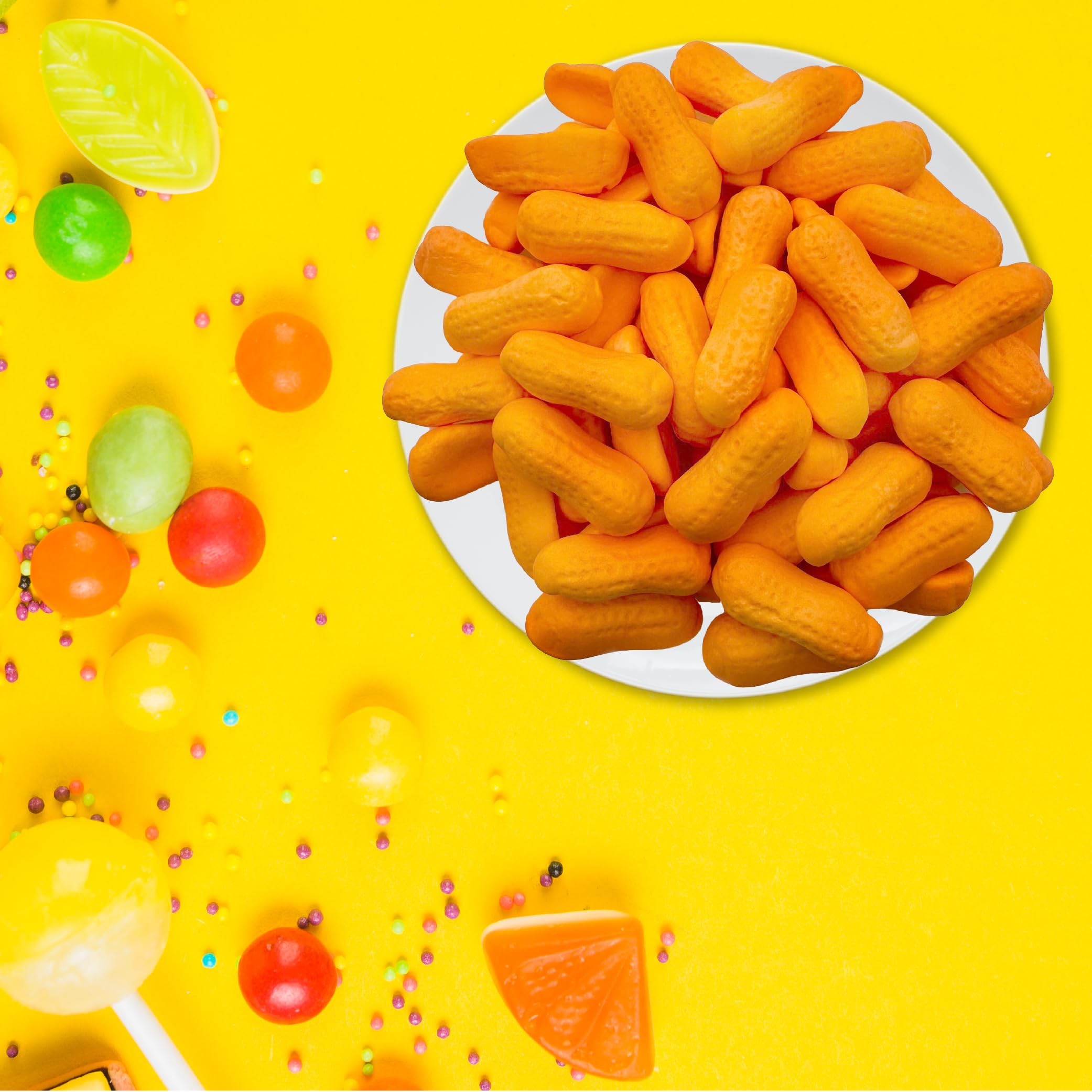 Classic Circus Peanuts Marshmallow Candy - 2-Pound Bulk Bag for Parties, Movie Nights & Nostalgic Snacking