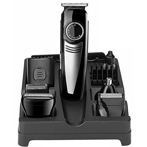 Professional All-in-One Hair Clippers for Men - Adjustable Beard Trimmer, Nose & Ear Hair Shaver, Body Groomer - Perfect for Home Grooming, Travel & Salon Use