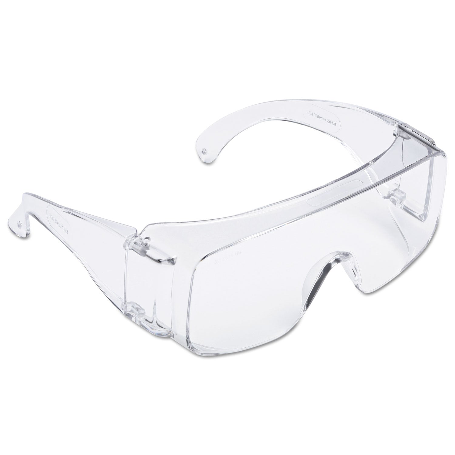 3M™ Tour Guard V Safety Glasses - ANSI Z87.1 Certified, Clear Frame & Lens, One Size Fits Most (20-Pack) - Ideal for Construction, Woodworking, and DIY Projects